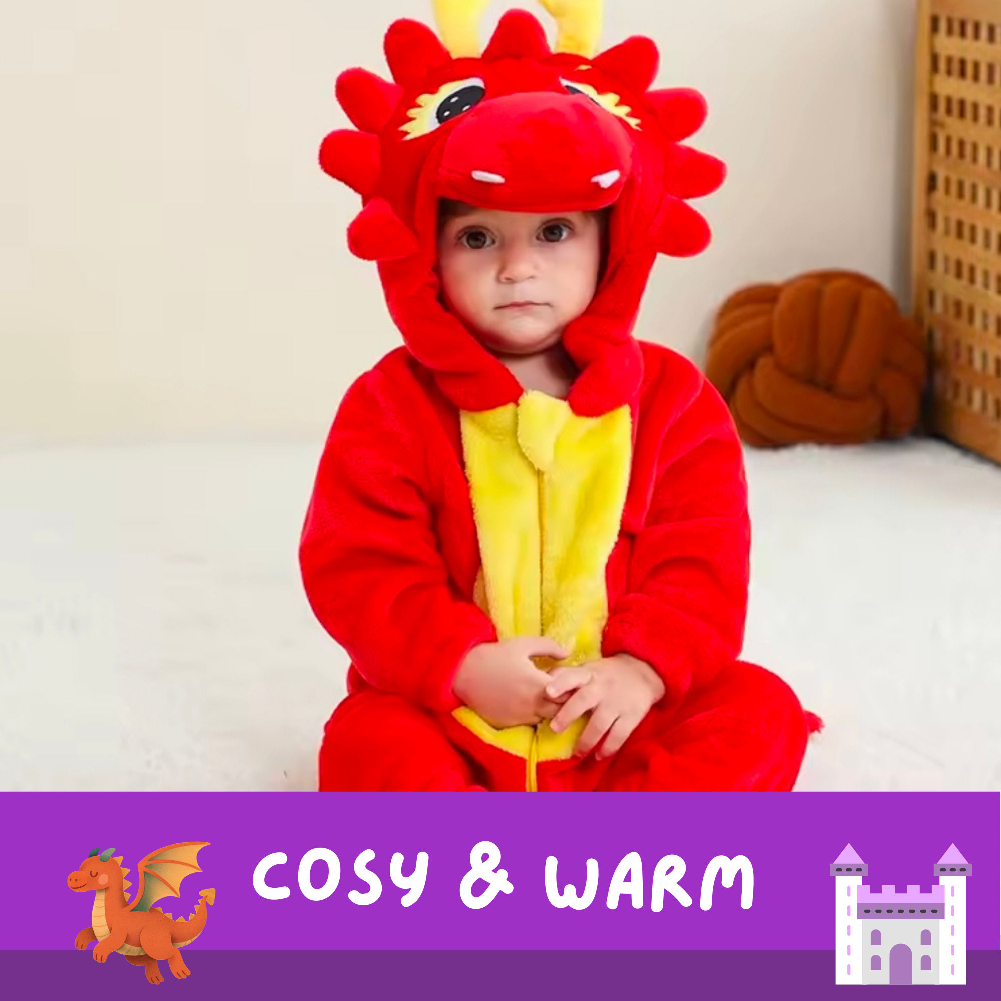 LittleBeats Red Dragon Onesie