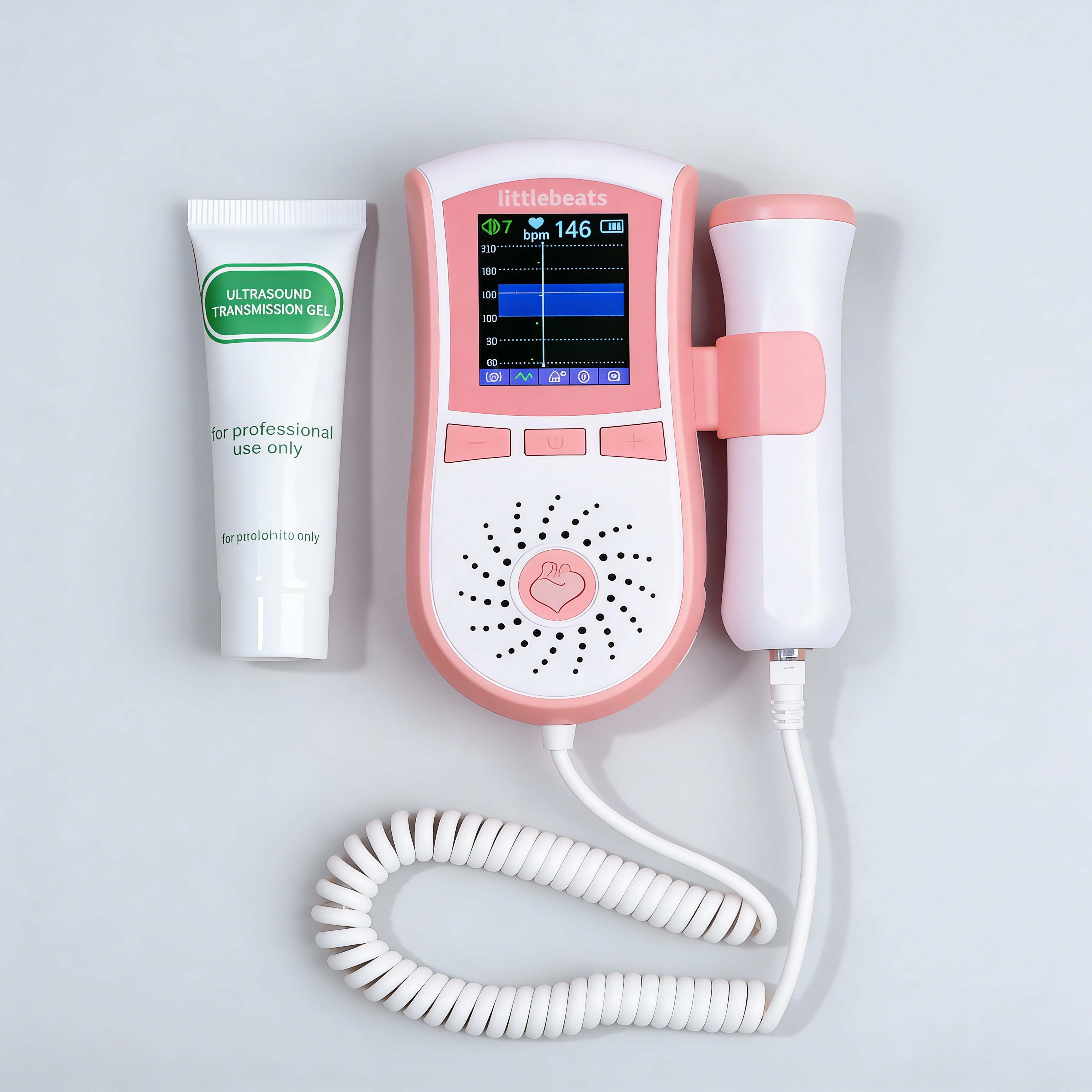 LittleBeats Fetal Doppler + Gel (Plus Model)