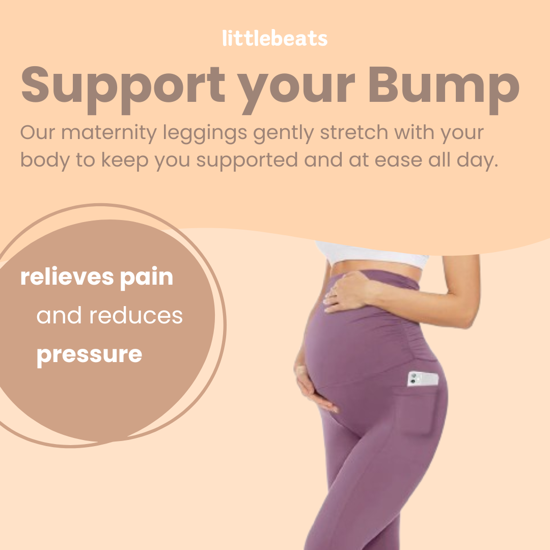 Littlebeats Pocketed Maternity Leggings