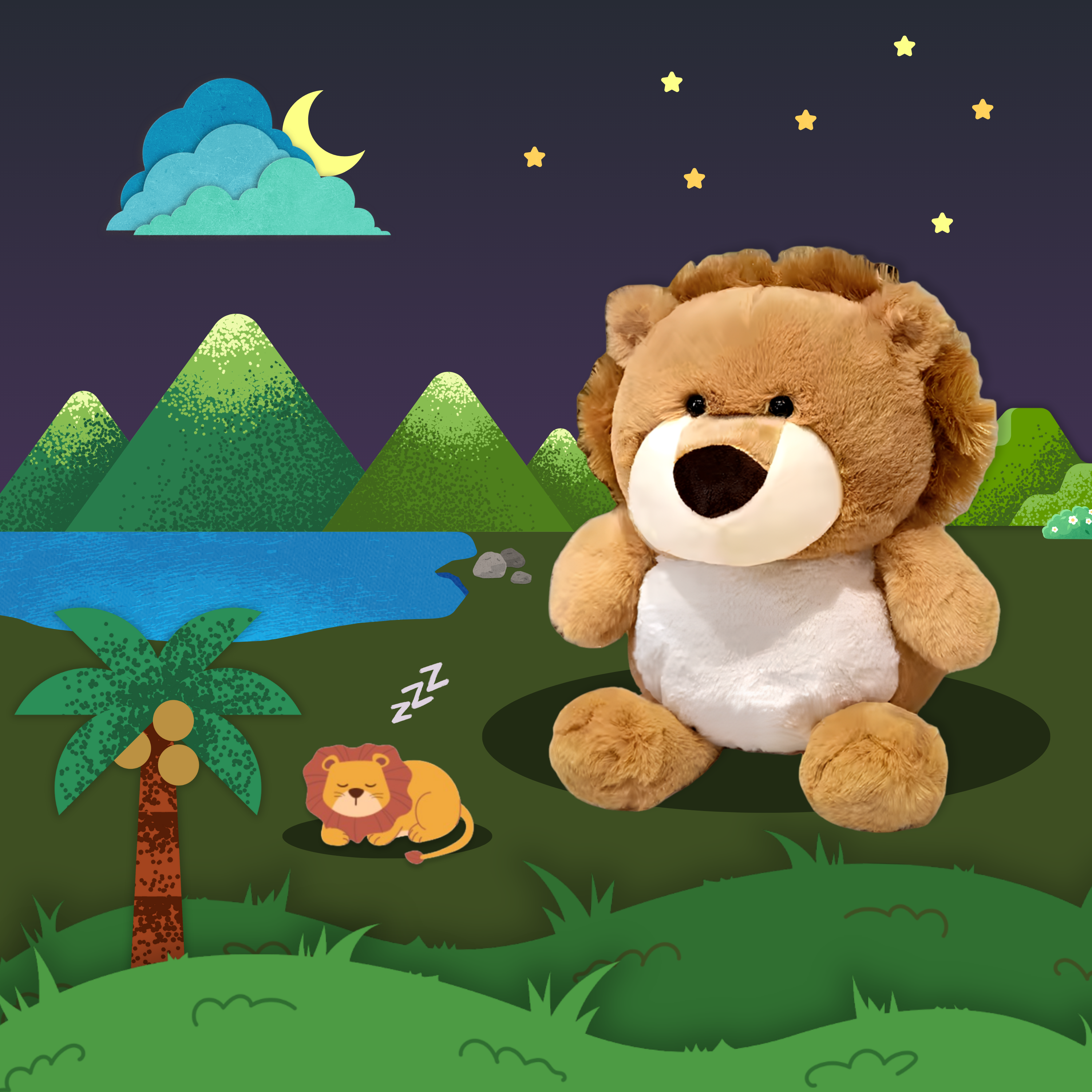 LittleBeats Lion White Noise Teddy