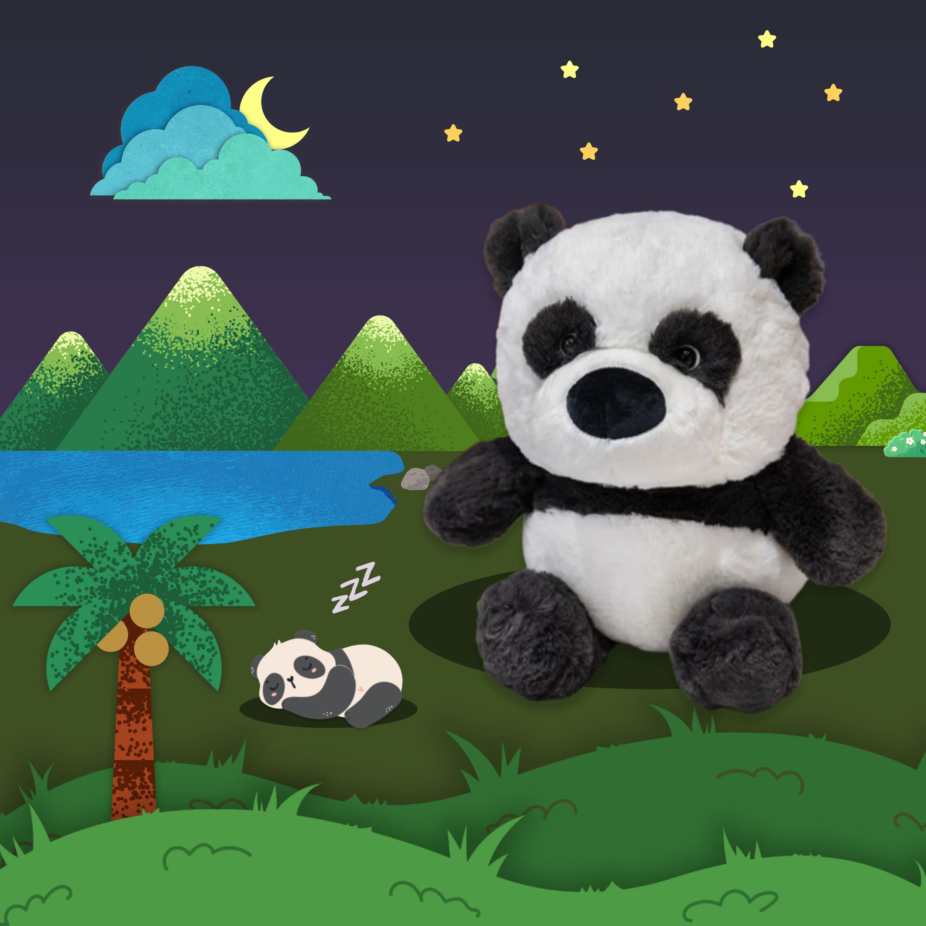 LittleBeats Panda White Noise Plushie