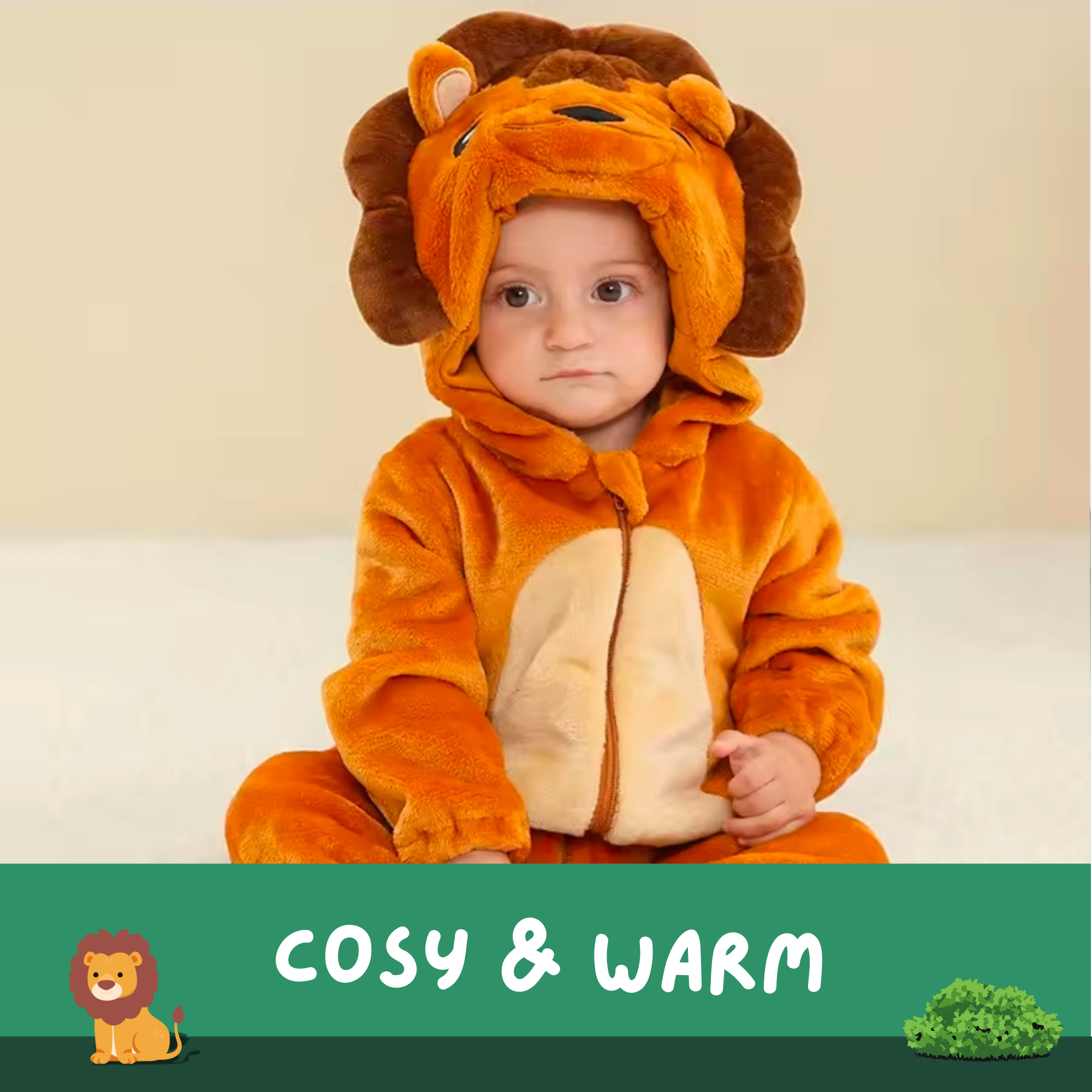 LittleBeats Dark Lion Onesie