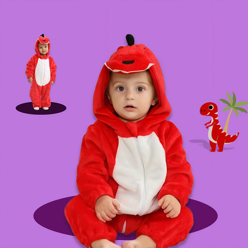 LittleBeats Red Dinosaur Onesie