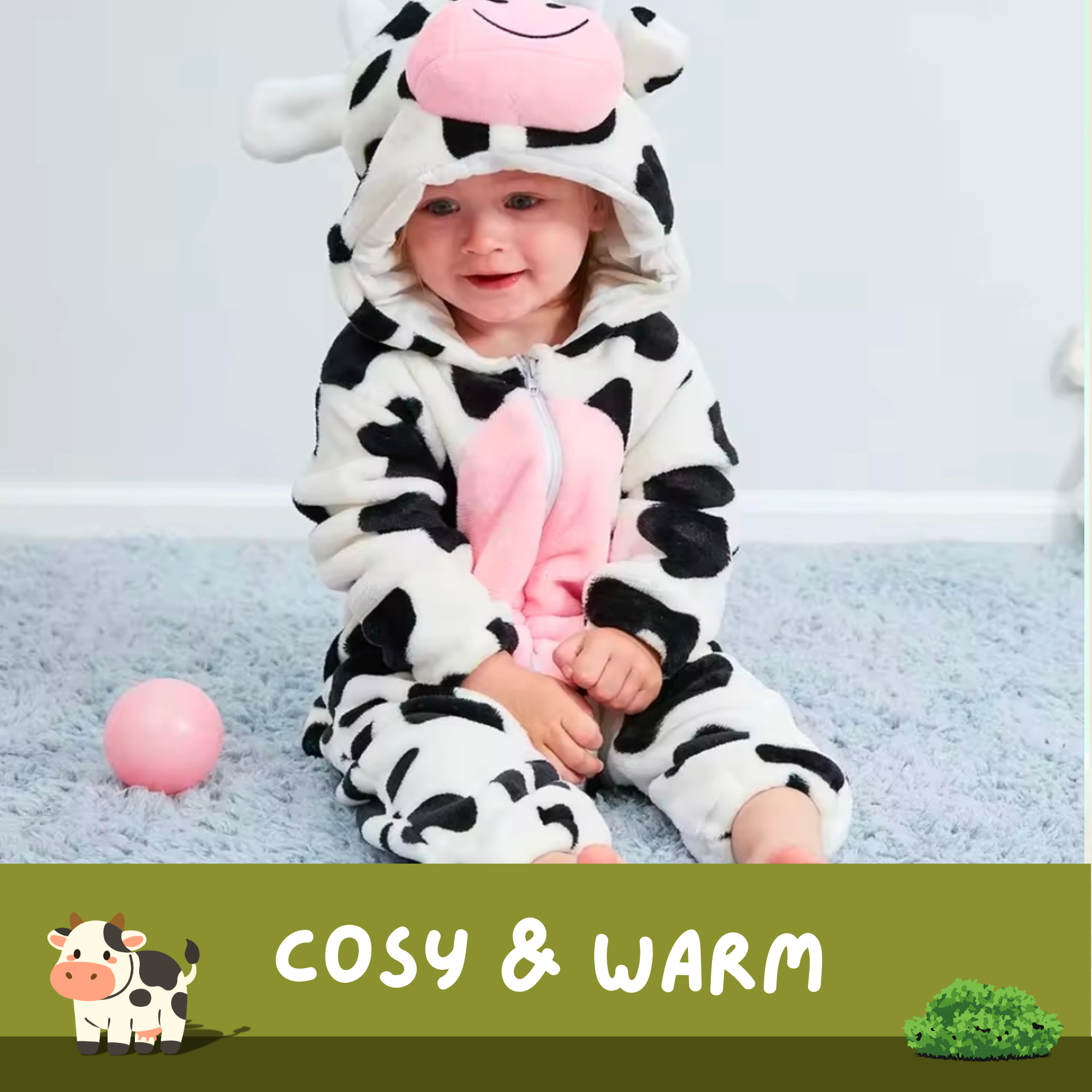 LittleBeats Cow Onesie